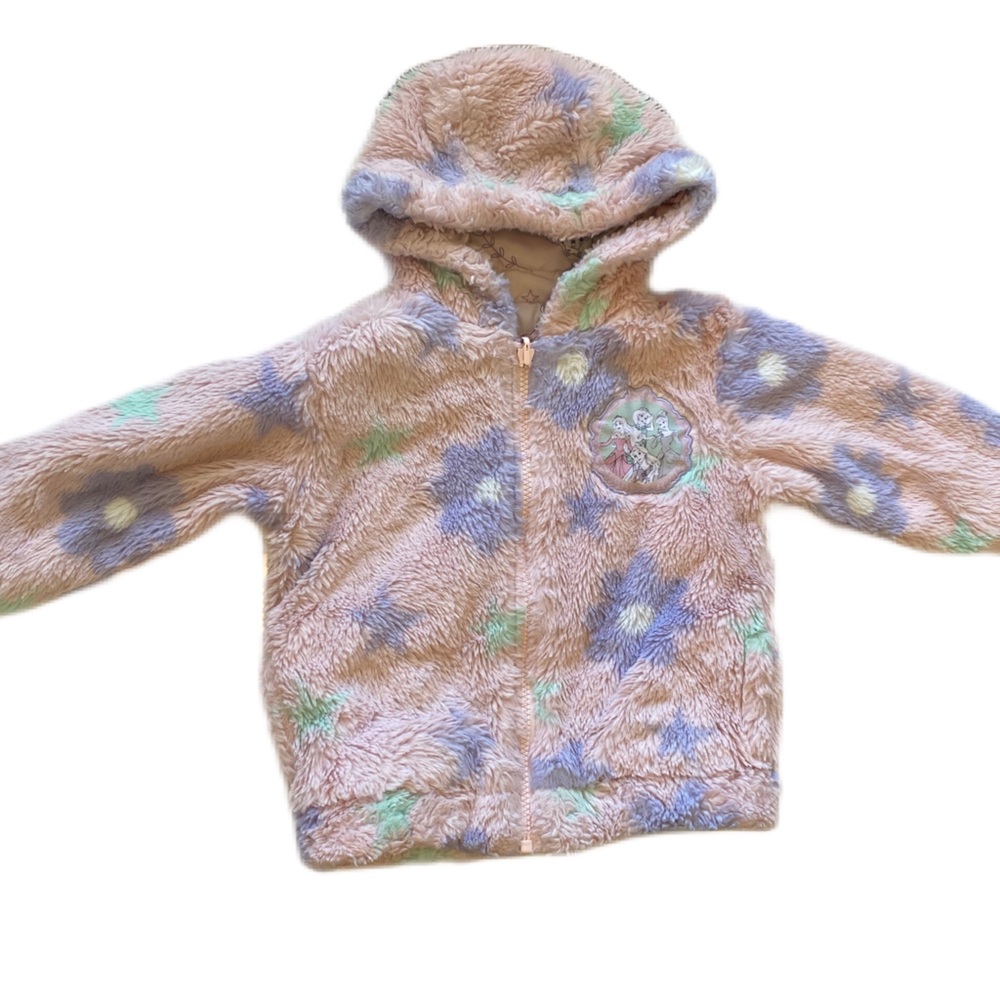 Disney Princess Reversible Hooded Warm Puffer Coat Toddler Size 4 - Picture 6 of 7